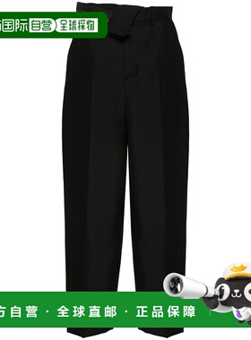 FENDI 女士休闲裤 FR6540S9AF0GME AW2025 黑色 Wide Leg Pants