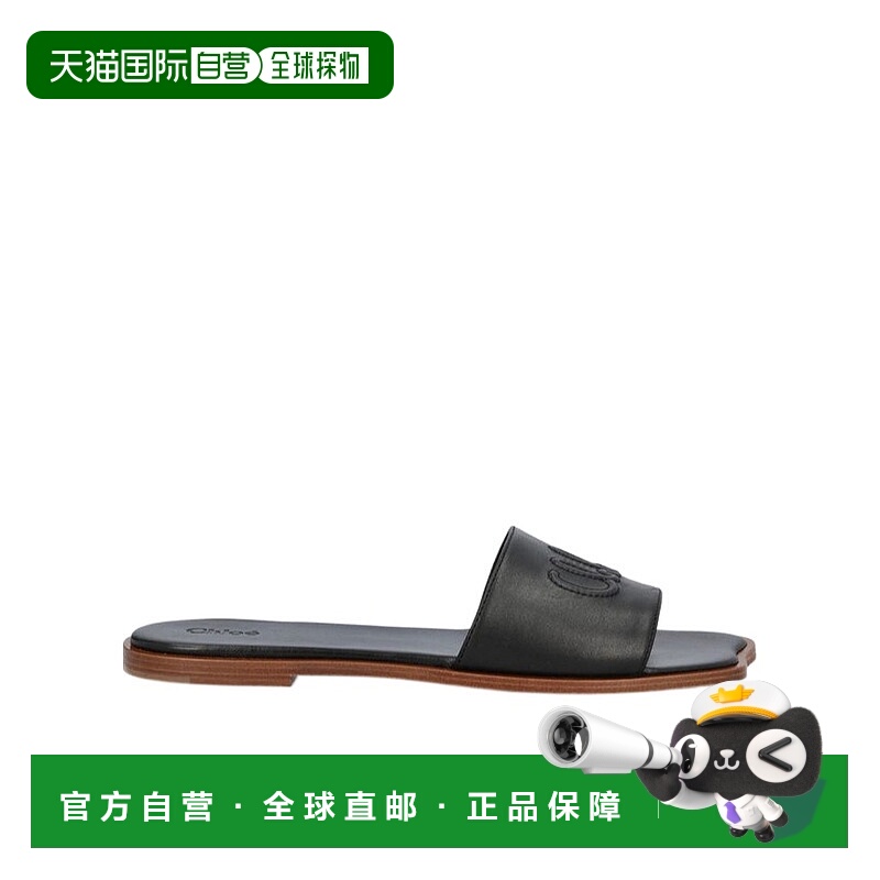CHLOÉ 女士凉鞋 CH25A12LPI001 AW2025 黑色 Soleil 拖鞋