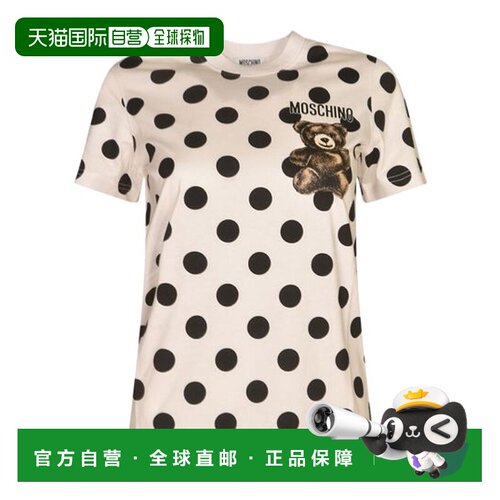 1h可退 MOSCHINO 女士T恤 J071654412003 AW2025 花色 Teddy Bear