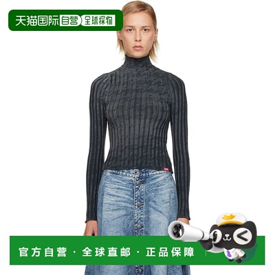 1h可退 潮奢 Diesel 迪赛 女士 灰色 T-Clawa 高领衫 A216030QKBU