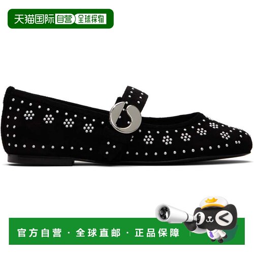 Coperni 女士 黑色玛丽珍鞋单鞋 COPSH74F6049BlackSilver