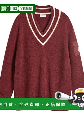 MONCLER 男士外套 9D00001M5493466 AW2025 红色 Jersey v-neck