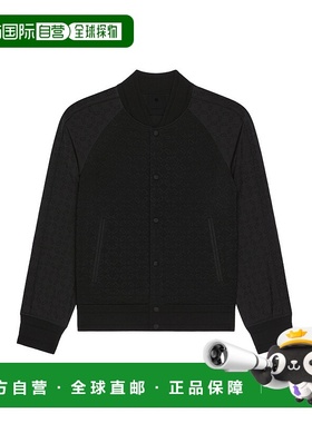 GIVENCHY 男士夹克 BM01AE4YKZ001 SS2025 黑色 长袖羊毛休闲夹克