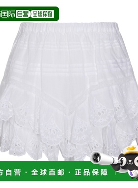 潮奢 ISABEL MARANT 女士 白色棉质半身裙 26PSH0021FED1J05E20WH