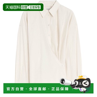 女士 直领扭褶衬衫 beige米色 1h可退 长袖 Lemaire 舒适时尚 潮奢