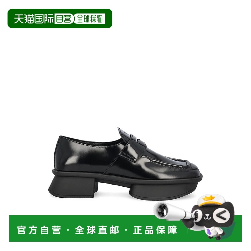 1h可退 PRADA 女士芭蕾乐福鞋 1D985N055F0002P25 SS2025 黑色