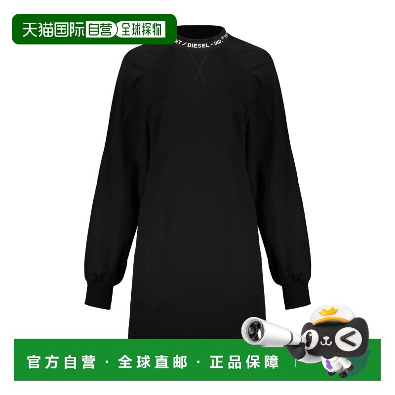 1h可退 DIESEL 女士连衣裙 A042140BBAP9XX AW2023 黑色 极简连衣