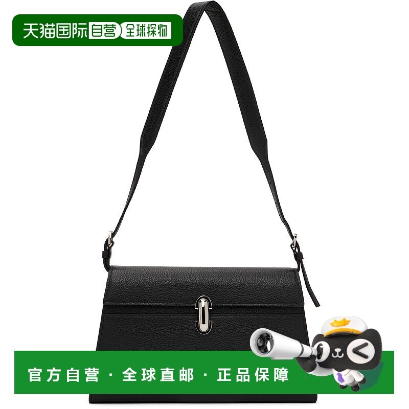 1h可退 潮奢 SAVETTE 女士 黑色 Symmetry 单肩包 H0340909斜挎包