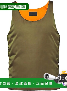 PRADA 女士背心吊带 SGC3861WQ8VERDE SS2025 军绿色 PRADA Cloth