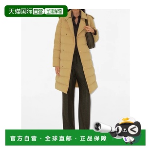 BURBERRY 女士外套 80979861 AW2024 花色 中长款绗缝羽绒服鹅绒