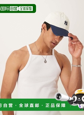 1h可退 潮奢 ASOS 男士 设计紧身罗纹背心(白色)