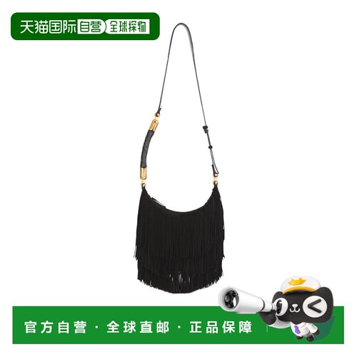 BALMAIN 女士单肩包 GN0BT053LWSF0PA SS2026 黑色 流苏单肩包