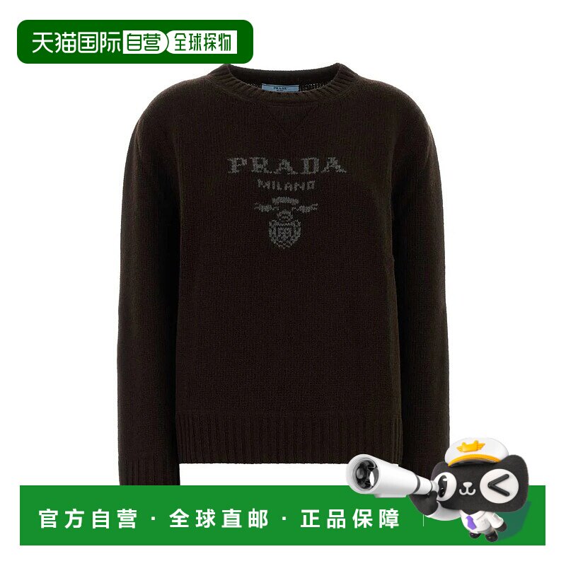 PRADA 女士针织衫 P24G1VS2321YMWF0003 SS2026 棕色