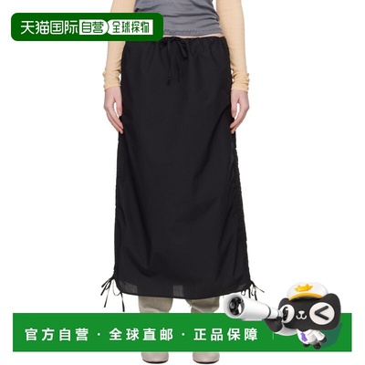 1h可退 潮奢 Baserange 女士 黑色 Pictorial Strap 半身裙 SSPIS