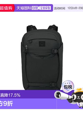 OSPREY 24L Metron品牌徽标肩带可调节双肩包户外包再生尼龙黑色