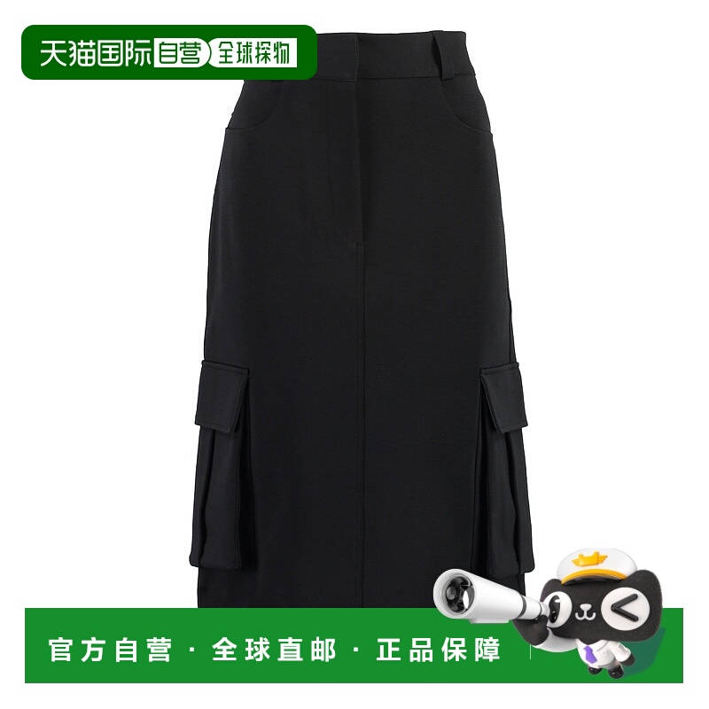1h可退 GIVENCHY 女士半身裙 BW40R54ZEE001 AW2023 黑色 Technic