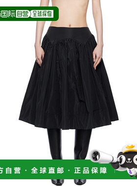 1h可退 潮奢 Sandy Liang 女士 黑色 Murano 半身裙 R25S077F061