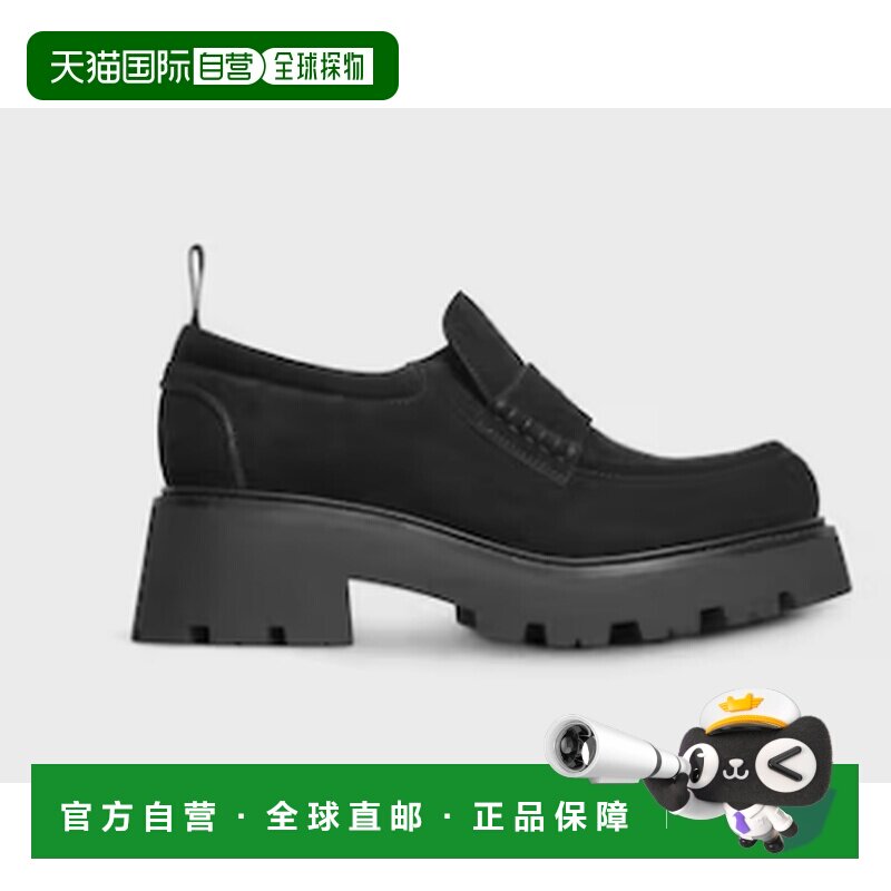 CELINE 男士休闲鞋 365183442C38NO AW2025 黑色 LOAFER TRIOMPHE