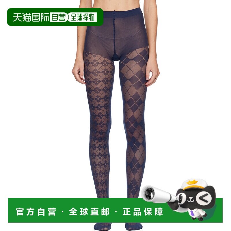 1h可退 潮奢 Thom Browne 汤姆 布朗 女士 海军蓝 Funmix Argyle