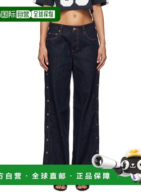 1h可退 潮奢 Ksubi 女士 蓝色 Low Rider Original Snaps 牛仔裤