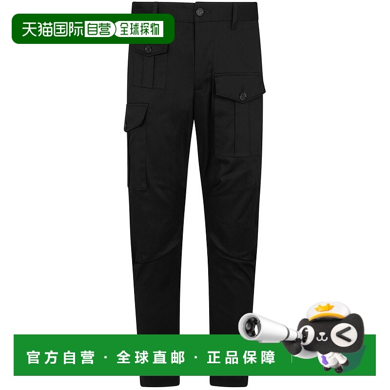 1h可退 DSQUARED2 男士休闲裤 S74KB0909S39021900 CO 黑色