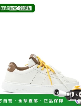 1h可退 潮奢 Miu Miu 缪缪 女士 皮质运动鞋 5E387E3L48F0TP