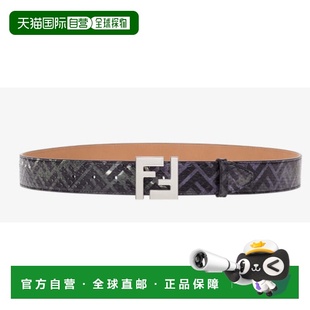 潮奢 FF搭扣徽标腰带 Fendi 男士 7C0404AHUT皮带 芬迪 1h可退
