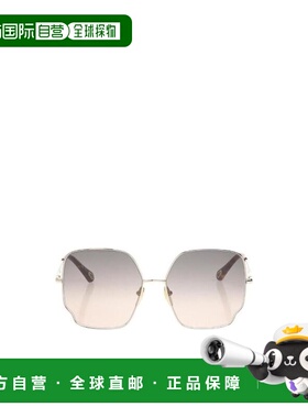 CHLOÉ 女士眼镜 CH0092S00100 AW2023 灰色 徽标太阳镜