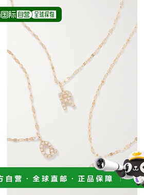 1h可退 潮奢 stone and strand 女士 Initial Sparkle 黄金钻石项