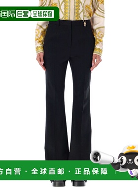 VERSACE 女士休闲裤 10131581A046491B000 CO 黑色 Flare pants M