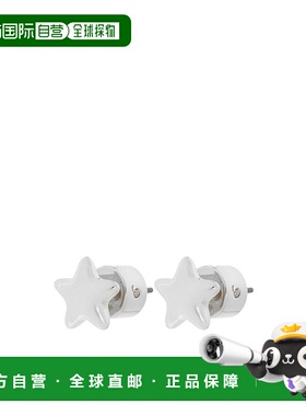 1h可退 COACH 女士耳饰 546483RHO030 AW2025 白色 星星造型耳钉