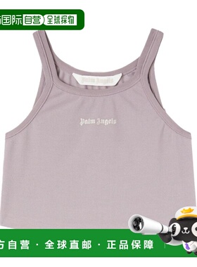 1h可退 潮奢 Palm Angels 棕榈天使 女士 紫色刺绣背心 PWAD060S2