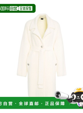 PINKO 女士外套 105415A0DIZ13 AW2025 白色 Cappotto con cintur