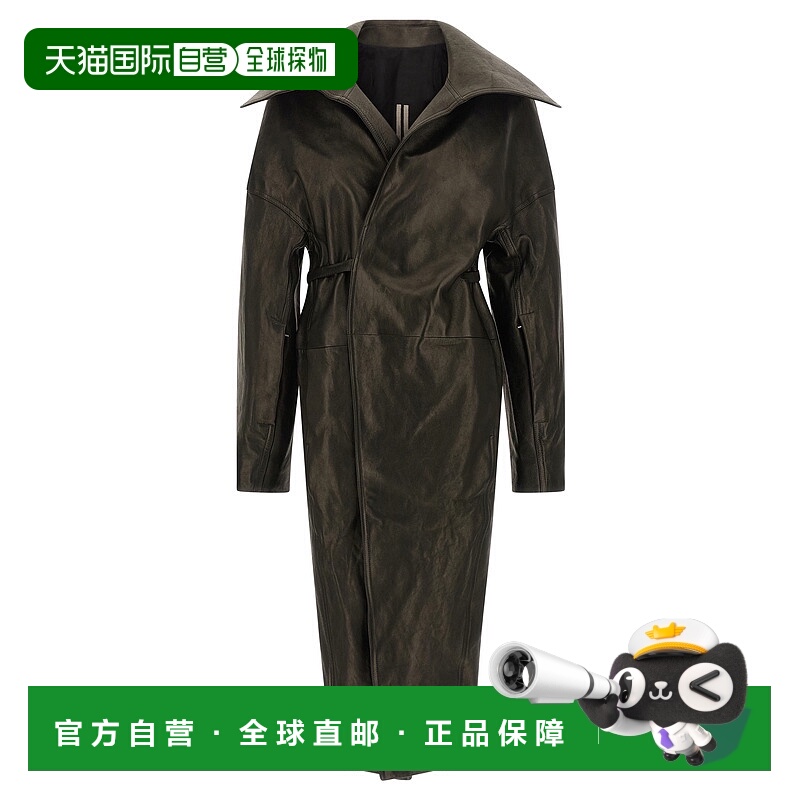 1h可退 RICK OWENS 女士大衣 RO02E4969LNV09 AW2025 黑色