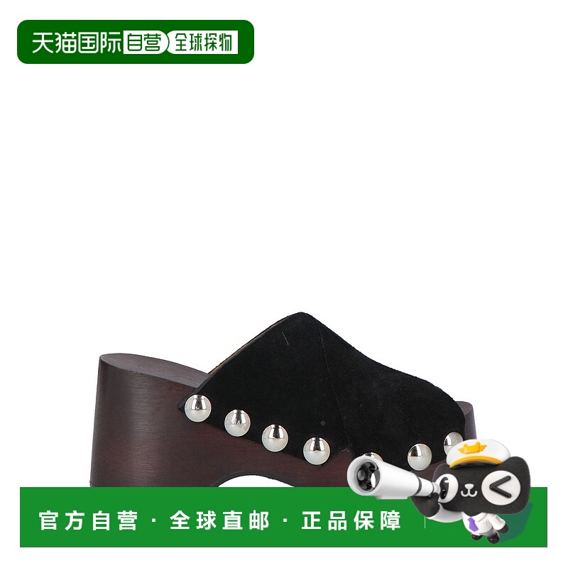 1h可退 潮奢 GANNI 甘尼 女士 Mules 木屐 black黑色 舒适时尚
