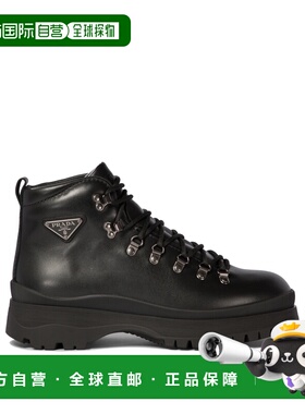 PRADA 男士靴子 2TE201FG000070F0002 CO 黑色 Black leather ank
