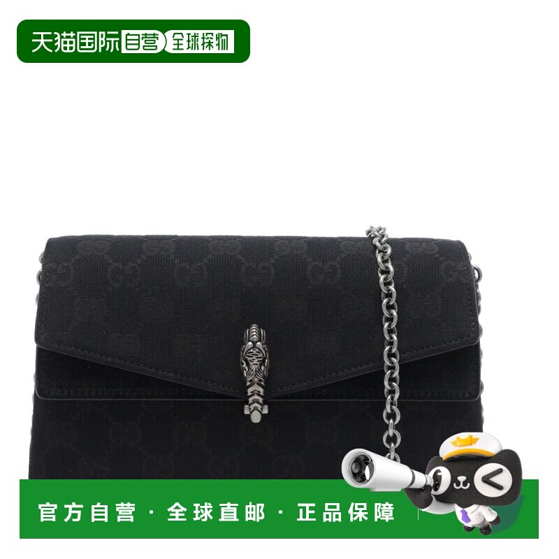 GUCCI 女士手拿包 876531FAF7P1000 AW2026 黑色 Dionysus 小号单