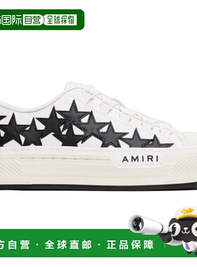 1h可退 潮奢 AMIRI 男士 白色 Stars Court Low 运动鞋 AMFOSR117