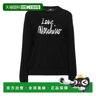 1h可退 潮奢 moschino 爱莫斯奇诺 女士 毛衣 black黑色 舒适时尚