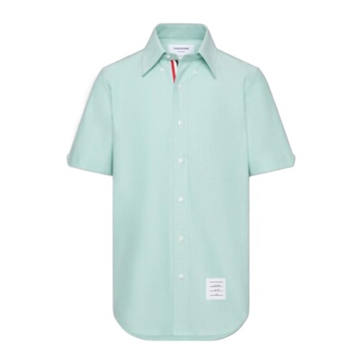 香港直邮THOM BROWNE 男士衬衫 MWS239E02188350 AW2025 蓝色男装