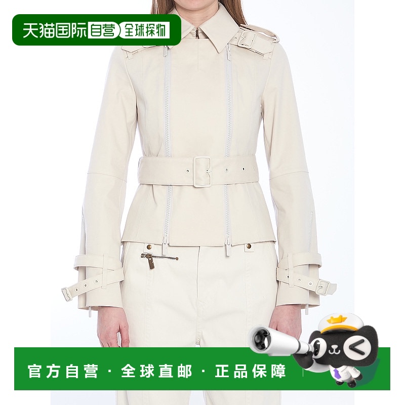 1h可退 BURBERRY 女士夹克 8105791C2388 SS2025 白色 Cotton jac