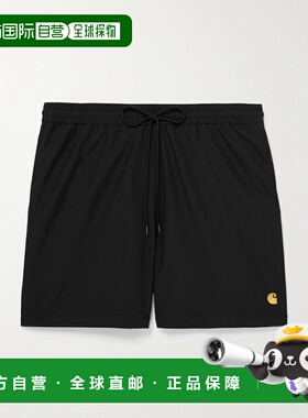 1h可退 潮奢 CARHARTT WIP 男士 Chase 直筒中长Logo刺绣泳裤 I03