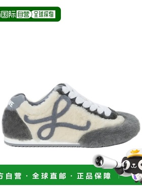 LOEWE 女士运动鞋 L814282X738881 AW2025 灰色 系带运动鞋休闲鞋