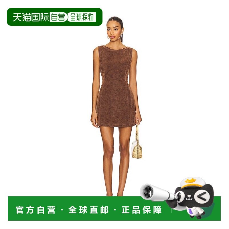 1h可退 潮奢 Free People 自由人 女士 Atlas 绒面革迷你连衣裙 O