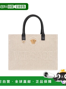 VERSACE 女士手提包 10047411A034942K86V CO 黑色托特包单肩包