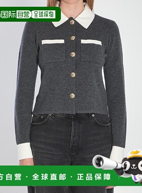 1h可退 潮奢 Self-Portrait 女士 针织开衫 PF25048CGRGREY羊绒