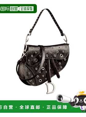 DIOR 女士单肩包 M04559SJYM900 SS2025 黑色 Saddle 单肩包