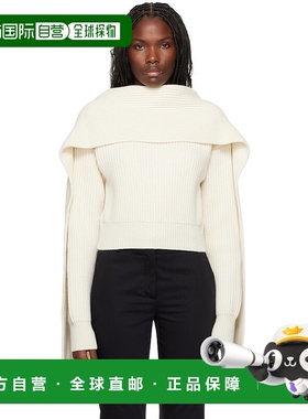 1h可退 潮奢 Erdem 女士 灰白色垂坠毛衣 AW24W1KT5羊绒针织开衫