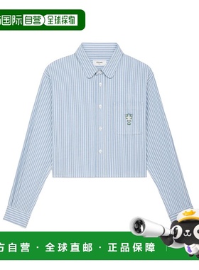 CELINE 女士衬衫 RC04R0844FZC7 SS2025 蓝色长袖