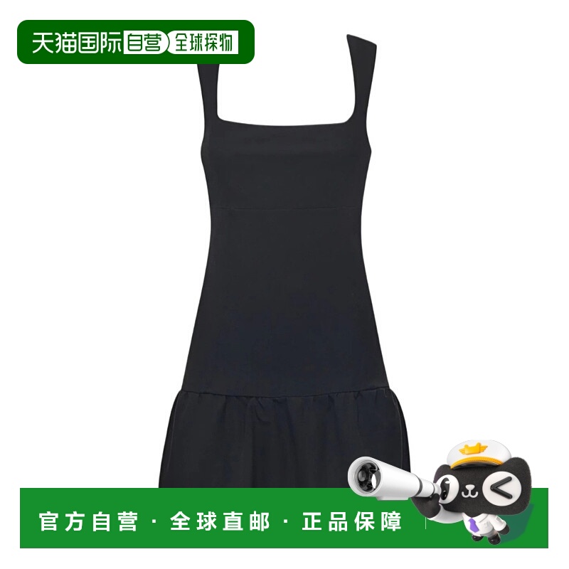 PINKO 女士连体裤 105768A2QVZ99 AW2025 黑色 方领迷你连衣裙